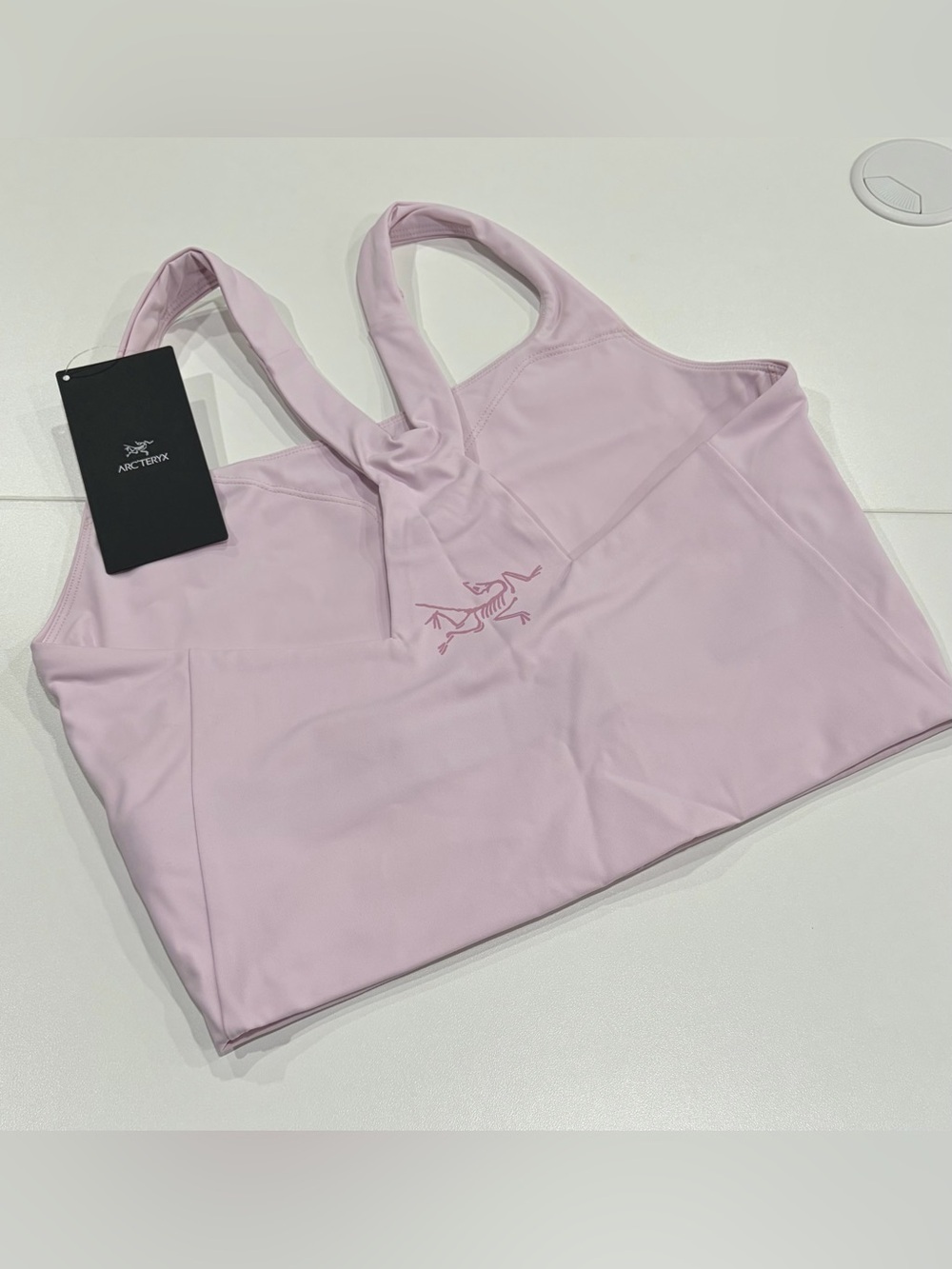 Arc’teryx Women's Medium Soria Racerback Tank Pink Glow NWT Trail Run Yoga - Picture 3 of 9